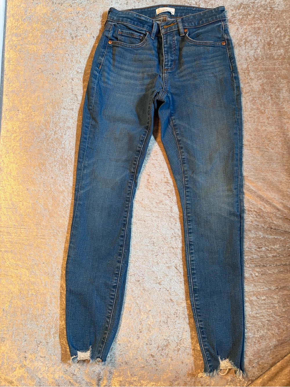 Curvy Skinny LOFT Skinny Jeans in Blue